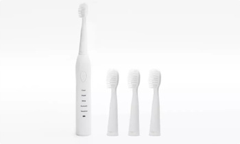 Szczoteczka Soniczna do zębów BIAŁA 5 TRYBÓW 4 KOŃCÓWKI IPX7 84tys r/min