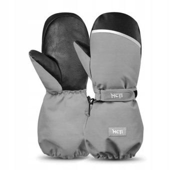  MCTi Rękawiczki narciarskie dla dzieci rozmiar S szare