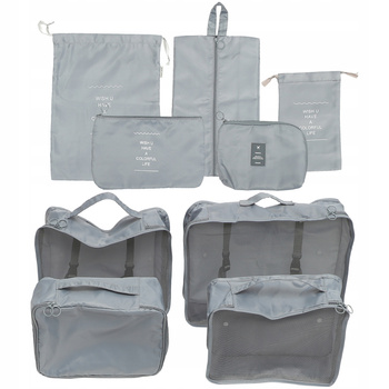 ORGANIZATOR DO MAKIJAŻU TORBY DO PAKOWANIA W PODRÓŻY ZESTAW 7SZTUK