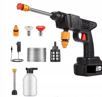 AKUMULATOROWA MYJKA CIŚNIENIOWA DO AUTA + 2 BATERIE ,powystawowa