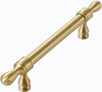 Uchwyt meblowy złoty Mosiężny 18cm 1 szt. uchwyty do szafek frontów