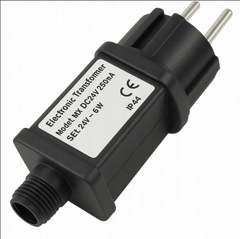 Zasilacz do lampek choinkowych IPI44 24V 6W 8 funkcyjny programator