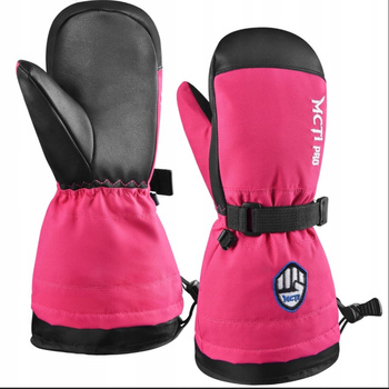  Rękawiczki narciarskie MCTi PRO ROZM. XXS  różowe jednopalczaste