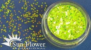 Łuska Mała - Żółty Neon Transparent - L25