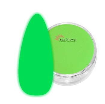 Fluo Effect Puder Akrylowy 2g - Świecący W Ciemności - Zielony