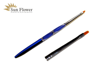 Pędzel Syntetyczny - Nr 2- Prosty  Ozdobna Rączka -habrowy