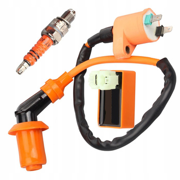 Świeca zapłonowa Moduł zapłonowy Cewka Skuter 4T GY6 139QMB Zestaw