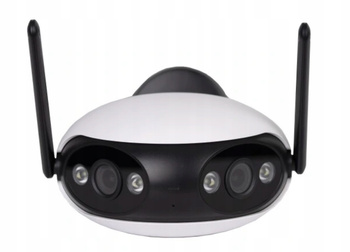 KAMERA 2W1 SZEROKI KĄT WIDZENIA 180° ZEWNĘTRZNA IP WIFI 2x 2MPX 4x ZOOM