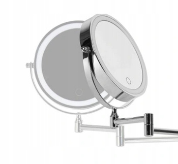 Lusterko Kosmetyczne Podświetlane LED Lustro Do Makijażu 10X Powiększające