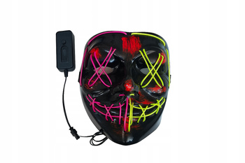 MASKA LED ŚWIECĄCA LEDOWA HALLOWEEN IMPREZA PURGE