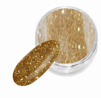 Puder Akrylowy Kolorowy 451 - Złoty Brokat - Sugar Effect4g