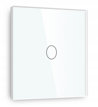  Szklany przełącznik włącznik dotykowy biały elegancki