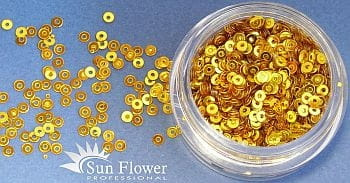 Kółka Mikro - Złoty Jasny Błyszczący  - K43