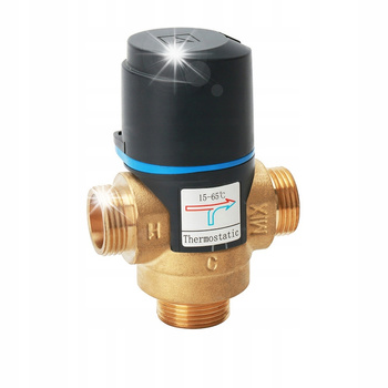 ZAWÓR TERMOSTATYCZNY MIESZAJĄCY 3/4" 15-65°C Kvs 1,6 m3/h